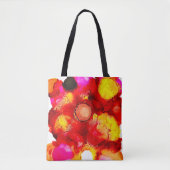 Abstrakt rot und rosa tasche (Vorderseite)