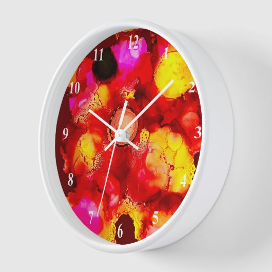 Abstrakt rot und rosa uhr (Winkel)