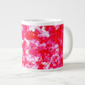 Abstrakt Rot und Rot Jumbo-Tasse (Vorderseite Rechts)