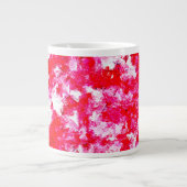 Abstrakt Rot und Rot Jumbo-Tasse (Vorderseite)