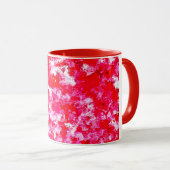 Abstrakt Rot und Rot Tasse (VorderseiteRechts)