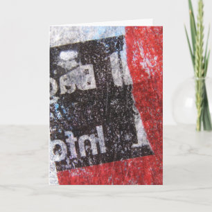 Abstrakt Rot und Schwarz, Geburtstag Karte
