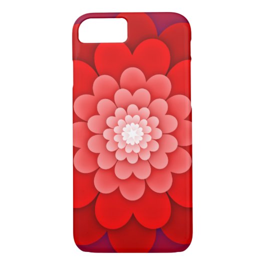 Abstrakt-Rote Blume-58566 Case-Mate iPhone Hülle (Rückseite)