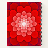 Abstrakt-Rote Blume-58566 Notizblock (Rückseite)