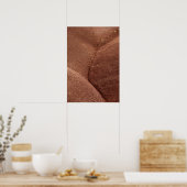 Abstrakt Rote gestrichene Hügel Oregon Poster (Küche)