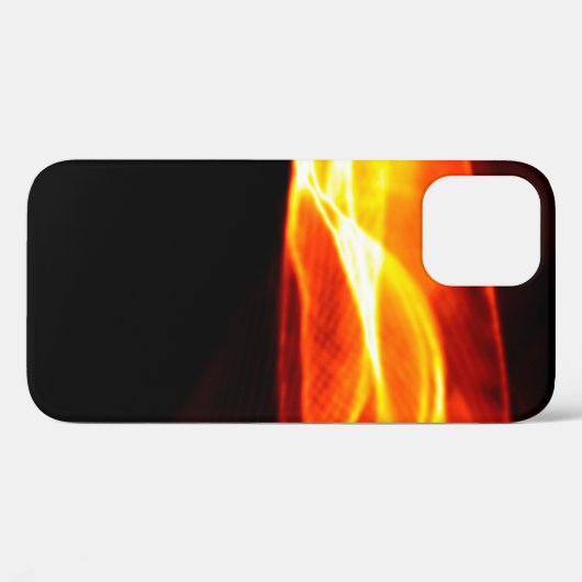 Abstrakt roter Rauch Feuer über schwarzem Hintergr Case-Mate iPhone Hülle (Rückseite (Horizontal))
