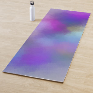 Abstrakt Rotes Rosa Blau Lila Gelbgrün Yogamatte