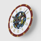 Abstrakt Runde Wanduhr (Winkel)