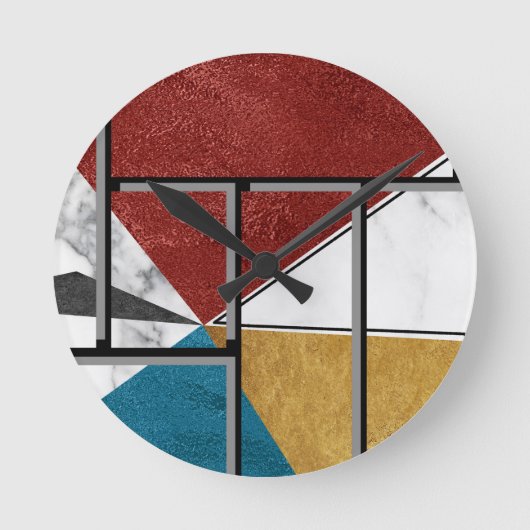 Abstrakt Runde Wanduhr (Vorderseite)