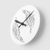 abstrakt runde wanduhr (Winkel)