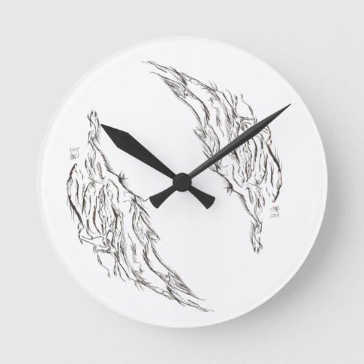 abstrakt runde wanduhr (Vorderseite)