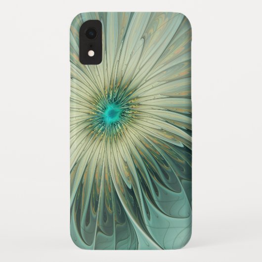Abstrakt Sage Green Fantasy Blume Fraktal Kunst Case-Mate iPhone Hülle (Rückseite)