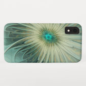 Abstrakt Sage Green Fantasy Blume Fraktal Kunst Case-Mate iPhone Hülle (Rückseite (Horizontal))