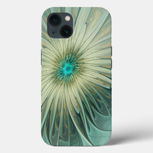 Abstrakt Sage Green Fantasy Blume Fraktal Kunst Case-Mate iPhone Hülle (Rückseite)