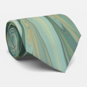 Abstrakt Sage Green Fantasy Blume Fraktal Kunst Krawatte (Gerollt)