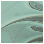 Abstrakt Sage Green Fantasy Blume Fraktal Kunst Stoff (Muster)