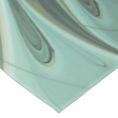 Abstrakt Sage Green Fantasy Blume Fraktal Kunst Tischdecke (Schrägansicht)