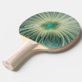 Abstrakt Sage Green Fantasy Blume Fraktal Kunst Tischtennis Schläger (Vorderseite)