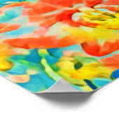 Abstrakt Sakura Spring Cherry Blossom Blumenbeere Poster (Ecke)