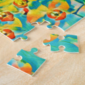 Abstrakt Sakura Spring Cherry Blossom Blumenbeere Puzzle (Seite)