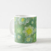 Abstrakt salzige Aquarellmalerei Kaffeetasse (Vorderseite Links)