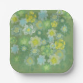 Abstrakt salzige Aquarellmalerei Pappteller (Vorderseite)