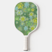 Abstrakt salzige Aquarellmalerei Pickleball Schläger (Rückseite)