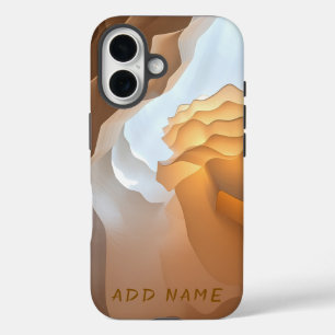 Abstrakt Sandstone Waveforms iPhone 16 Hülle