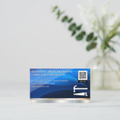 Abstrakt | Saw Hammer | QR Strichcode Visitenkarte (Stehend Vorderseite)