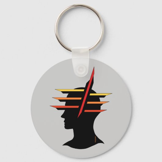 Abstrakt Schlüsselanhänger (Rückseite)