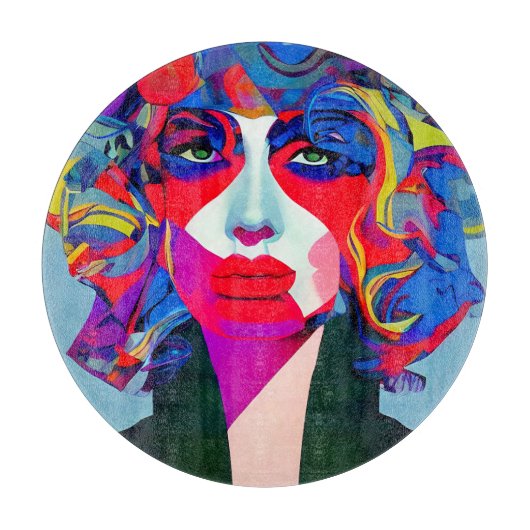 Abstrakt Schneidebrett (Vorderseite)