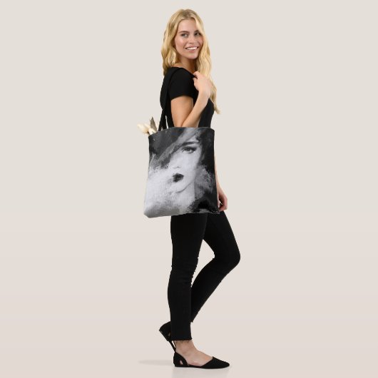 Abstrakt schöne Frau. Modellierung. ac Tasche (Am Model)