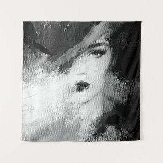 Abstrakt schöne Frau. Modellierung. ac Wandteppich