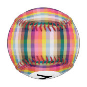 Abstrakt schottisch Kariert Baseball (Rückseite)