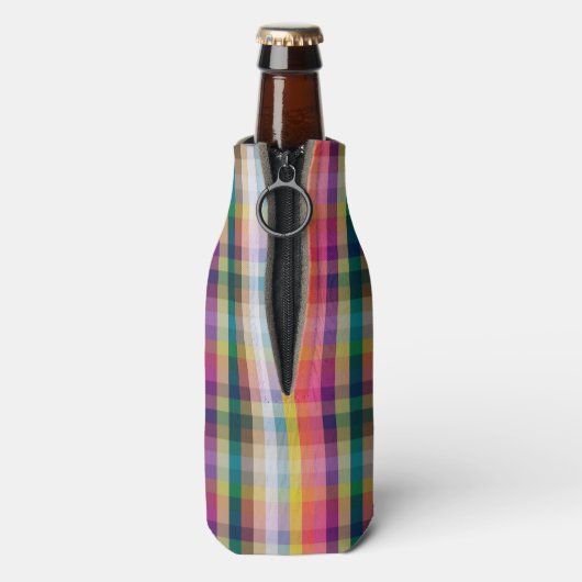 Abstrakt schottisch Kariert Flaschenkühler (Flasche Rückseite)