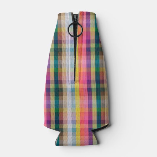 Abstrakt schottisch Kariert Flaschenkühler (Rückseite)