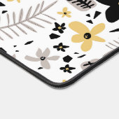 Abstrakt Schwarz-Gelb-Grau Nahtloses Muster Schreibtischunterlage (Ecke)