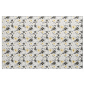 Abstrakt Schwarz-Gelb-Grau Nahtloses Muster Stoff (Fat Quarter (45,7 x 55,9 cm))
