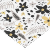 Abstrakt Schwarz-Gelb-Grau Nahtloses Muster Tischdecke (Schrägansicht)