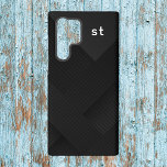 Abstrakt-Schwarz-Minimalistisch-Monogramm Samsung Galaxy Hülle<br><div class="desc">Abstrakt Black Minimalistisch Monogram Samsung Galaxy S22 Ultra Case. Personalisieren Sie mit Initialen,  wenn Sie wählen.</div>