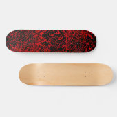 Abstrakt Schwarz/Rot Design #3 Skateboard (Horizontal)