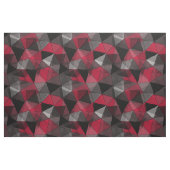 Abstrakt Schwarz, rot, grau geometrisch. Stoff (Fat Quarter (45,7 x 55,9 cm))