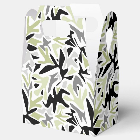 Abstrakt, schwarz und grün, Jugend, modern, kreati Geschenkschachtel (Geöffnet)