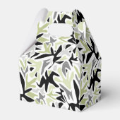 Abstrakt, schwarz und grün, Jugend, modern, kreati Geschenkschachtel (Vorderseite)