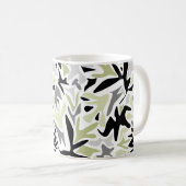 Abstrakt, schwarz und grün, Jugend, modern, kreati Kaffeetasse (VorderseiteRechts)