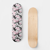 Abstrakt, schwarz und rosa, Jugend, Moderne Skateboard (Vorderseite)