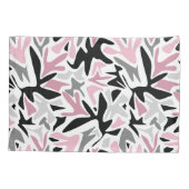 Abstrakt, schwarz und rosa, Jugend, moderne Tablet Kissenbezug (Rückseite)