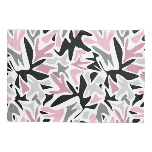 Abstrakt, schwarz und rosa, Jugend, moderne Tablet Kissenbezug (Rückseite)