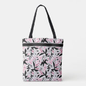 Abstrakt, schwarz und rosa, Jugend, moderne Tablet Tasche (Rückseite)