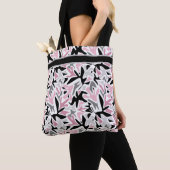 Abstrakt, schwarz und rosa, Jugend, moderne Tablet Tasche (Von Nahem)